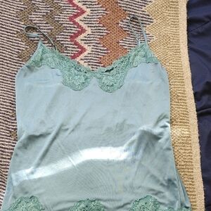 The Limited Teal Lace Chemise